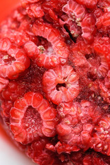 Fresh frozen raspberries