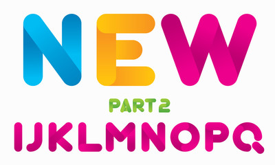 Vector Gradient Font