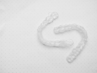 Invisible aligners plastic braces dentistry retainers to straighten teeth temporary removable straightener