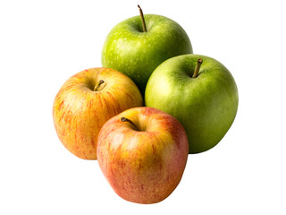 Isolated fresh apple on a white background