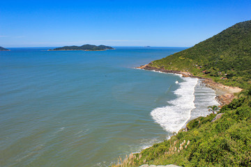 Fototapeta na wymiar Southern beaches of Florianópolis island, Santa Catarina, Brazil