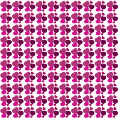 seamless pattern with pink and red hearts