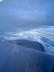 Some low level cloud as seen from above in a plane