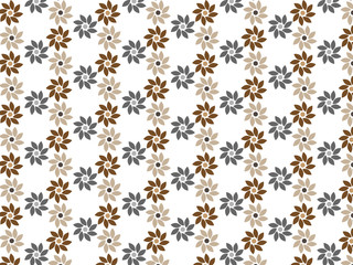 Repeating petals vector pattern