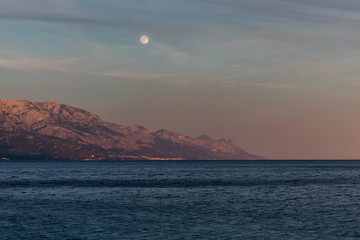 An amazing sunset on the Croatian coast