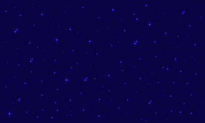 Starry sky background vector illustration.