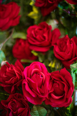 Obraz premium Artificial rose flower as valentine background