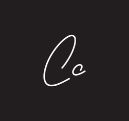 Alphabet Signature Style Letter Handwritten Calligraphy