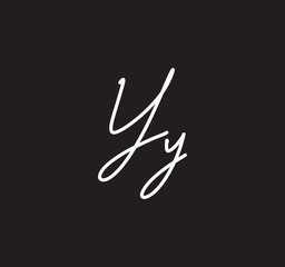 Alphabet Signature Style Letter Handwritten Calligraphy