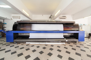 professional printing machine in printing house