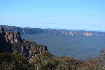 Three sisters mountains australia