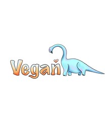 Blue Dinosaur Vegan 