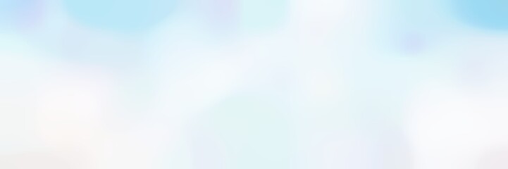 blurred horizontal background with alice blue, pale turquoise and snow colors and free text space