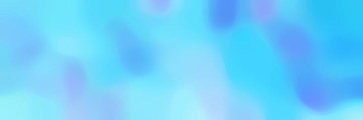 soft blurred horizontal background with light sky blue, deep sky blue and corn flower blue colors and free text space