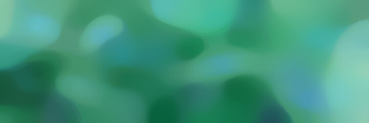 smooth horizontal background with sea green, medium aqua marine and cadet blue colors and free text space