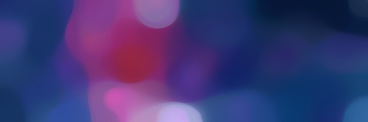 soft blurred horizontal background with midnight blue, antique fuchsia and dark slate blue colors and space for text