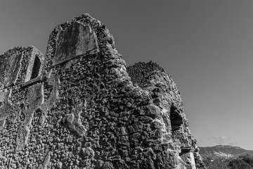 Isernia, Molise, ruins of the Celestial Convent of S. Spirito.  View.