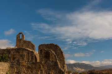 Isernia, Molise, ruins of the Celestial Convent of S. Spirito.  View.