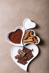 Saint valentine's day ceramic plates