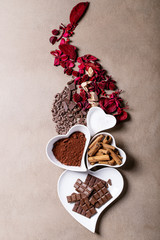 Saint valentine's day ceramic plates