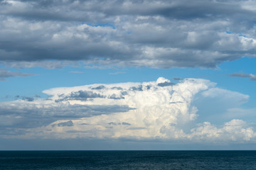 Obraz premium Dramatic sky with stormy clouds. Cloudiness. Beautiful sky
