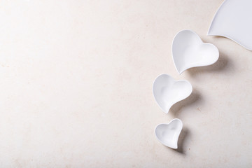 Saint valentine's day ceramic plates