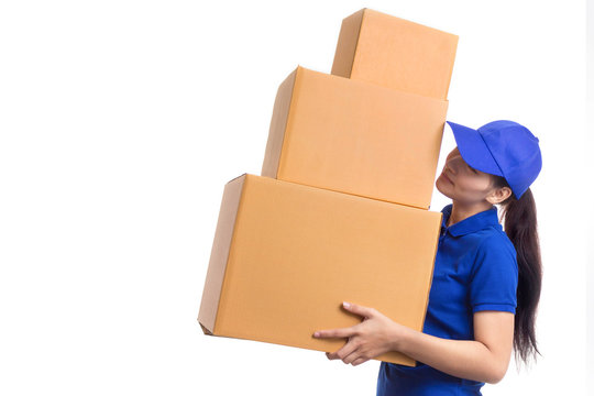 Bllnk box mockup , delivery hold large box  transport concept