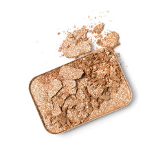 Shiny beige crushed eye shadow for makeup