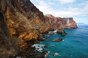 Fototapeta na wymiar beautiful landscape of Ponta de Sao Lourenco and Atlantic Ocean, Madeira