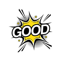 Balloon Speech with Pop Art Comic Style and GOOD Text