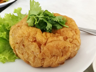 Omelet Thai style on the plate