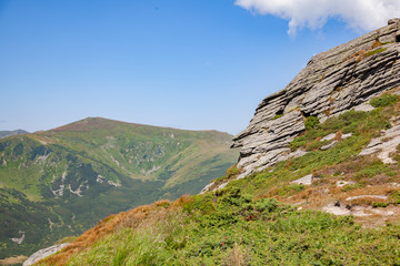 rocks and blue sky,
