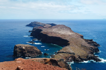 beautiful landscape of Ponta de Sao Lourenco and Atlantic Ocean, Madeira