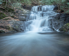 Obraz premium Big Laurel Falls, NC, nantahala national forest