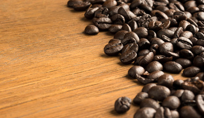 coffee cup and coffee beans