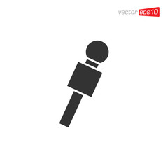 Microphone Icon Design Vector Template
