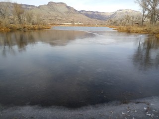 lake in winter