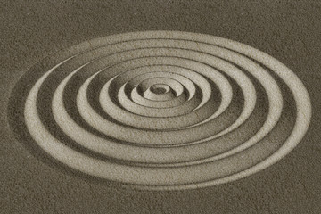 Fototapeta na wymiar Structure of circles, 3D illustration