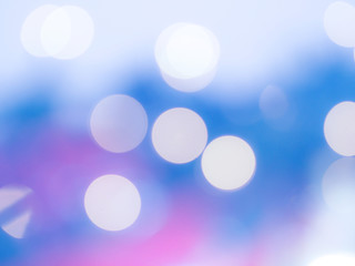 Christmas tree ornament detail blur abstract background. Classic blue color of the year 2020