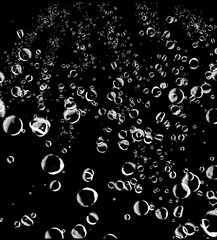 Bolhas de água para sobreposição de imagens