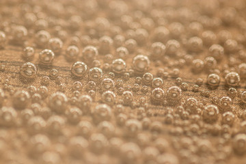 Macro de bolhas de água gaseificada 