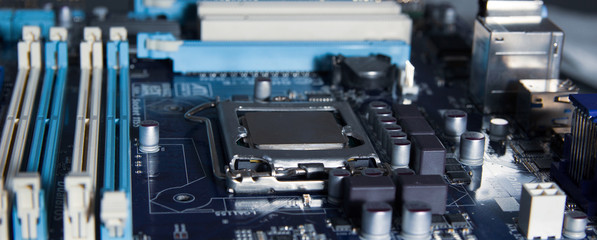 installing the processor on the motherboard.
