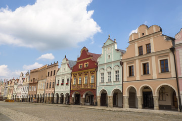 Fototapeta na wymiar square with old houses