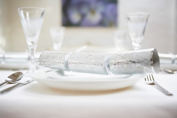 Christmas Cracker On Plate