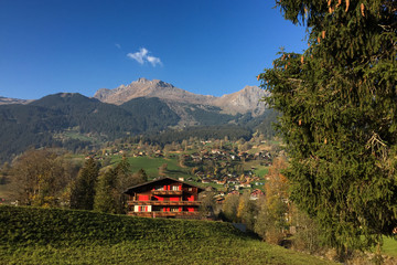 Rural scenery of Grindelwald, Switzerland