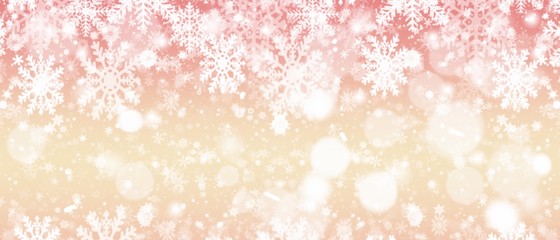 Red yellow  abstract background. white stars and snowflakes blurred beautiful shiny lights. use for Merry Christmas /happy new year wallpaper backdrop and your product.