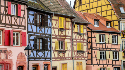 Obraz premium maisons à colombage à colmar, alsace, France