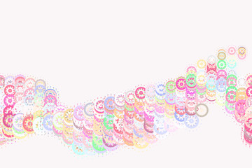 Abstract geometric pattern, colorful & artistic shapes for graphic design, catalog, illustration, graphic resources or background.