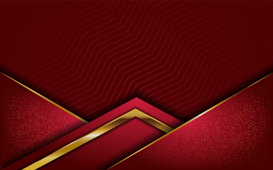 realistic red luxury with overlap background