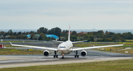 Passenger airplane at Istanbul Airport